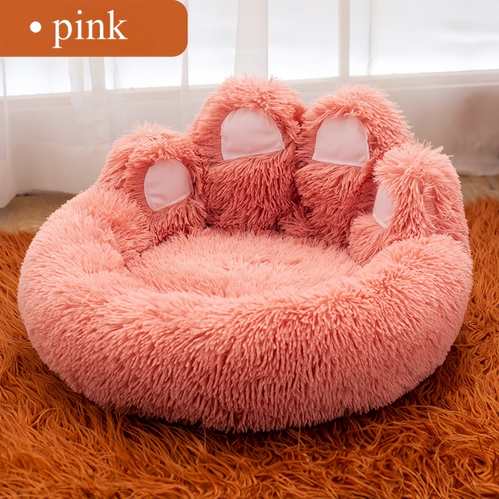 Pet Round Bed Dog Cat Pet House For Dog Cat Plush Pet Sofa 